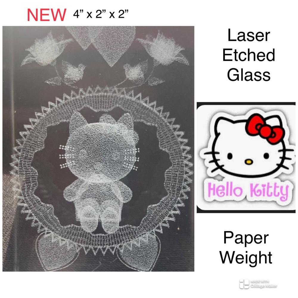HELLO 🐱 KITTY paper weight block - Picture 2 of 8